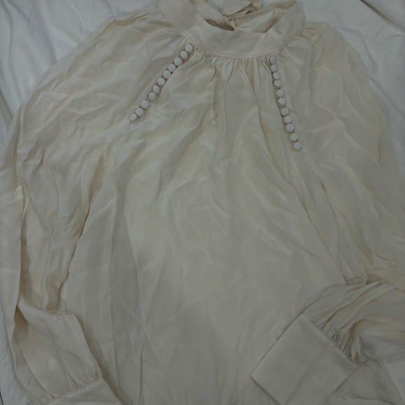 Veronica Beard Tops - Veronica Beard Cream Blouse with Buttons
